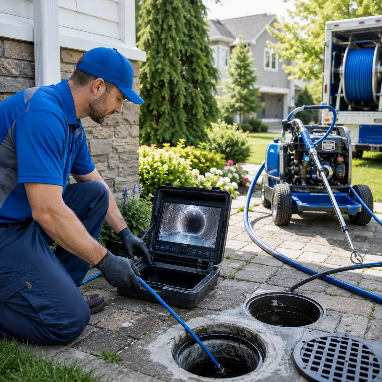 Outdoor drain cleaning professionals serving Cochranville, PA